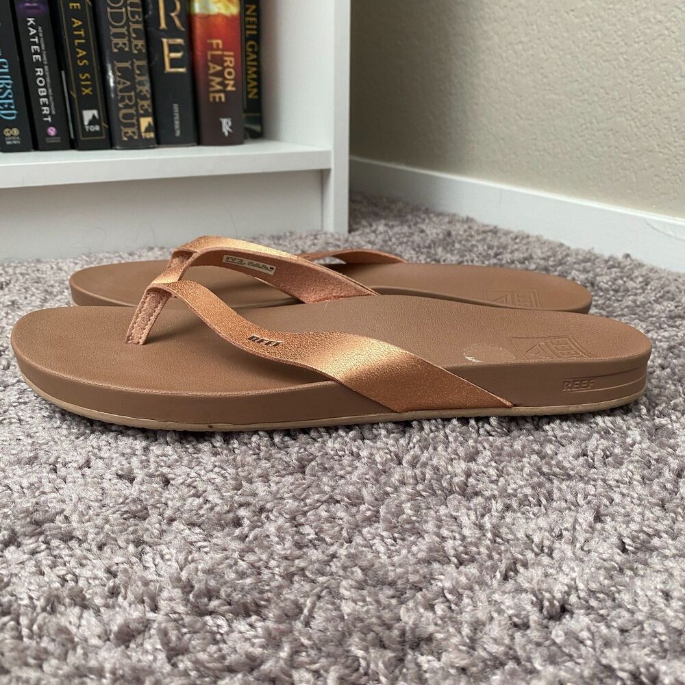 REEF Tan Casual Comfort Everyday Beach Summer Resort Wear Flip‑Flop Sandals 10 - Picture 6 of 10